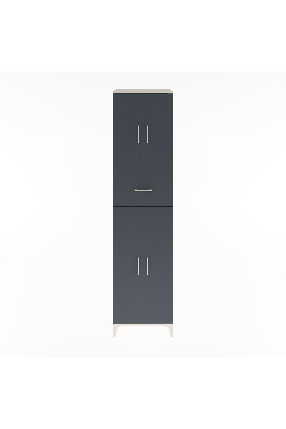 Hyperion Dolap 5 Raflı Tek Çekmeceli 4 Kapaklı 60x44x243 - S65M005V2B