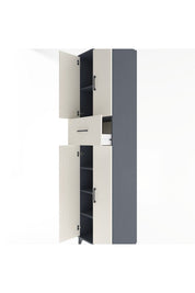 Hyperion Dolap 5 Raflı Tek Çekmeceli 4 Kapaklı 60x44x243 - S65M005V4B