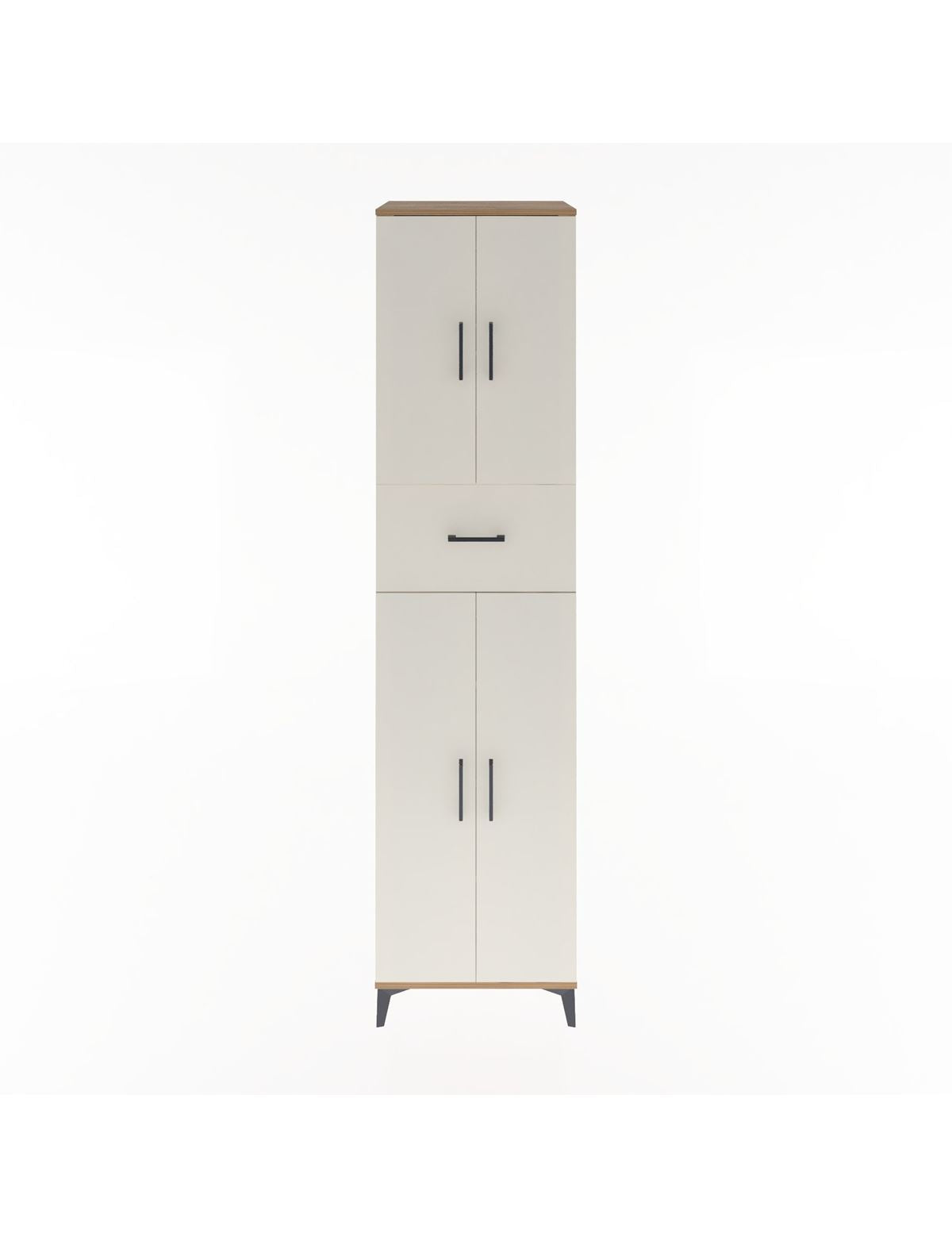 Hyperion Dolap 5 Raflı Tek Çekmeceli 4 Kapaklı 60x44x243 - S65M005V7B