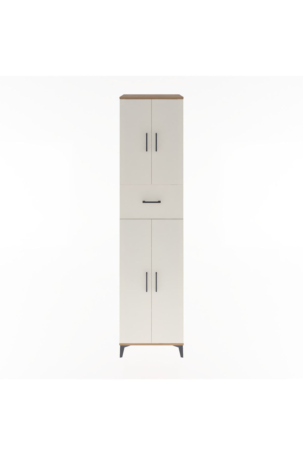 Hyperion Dolap 5 Raflı Tek Çekmeceli 4 Kapaklı 60x44x243 - S65M005V7B