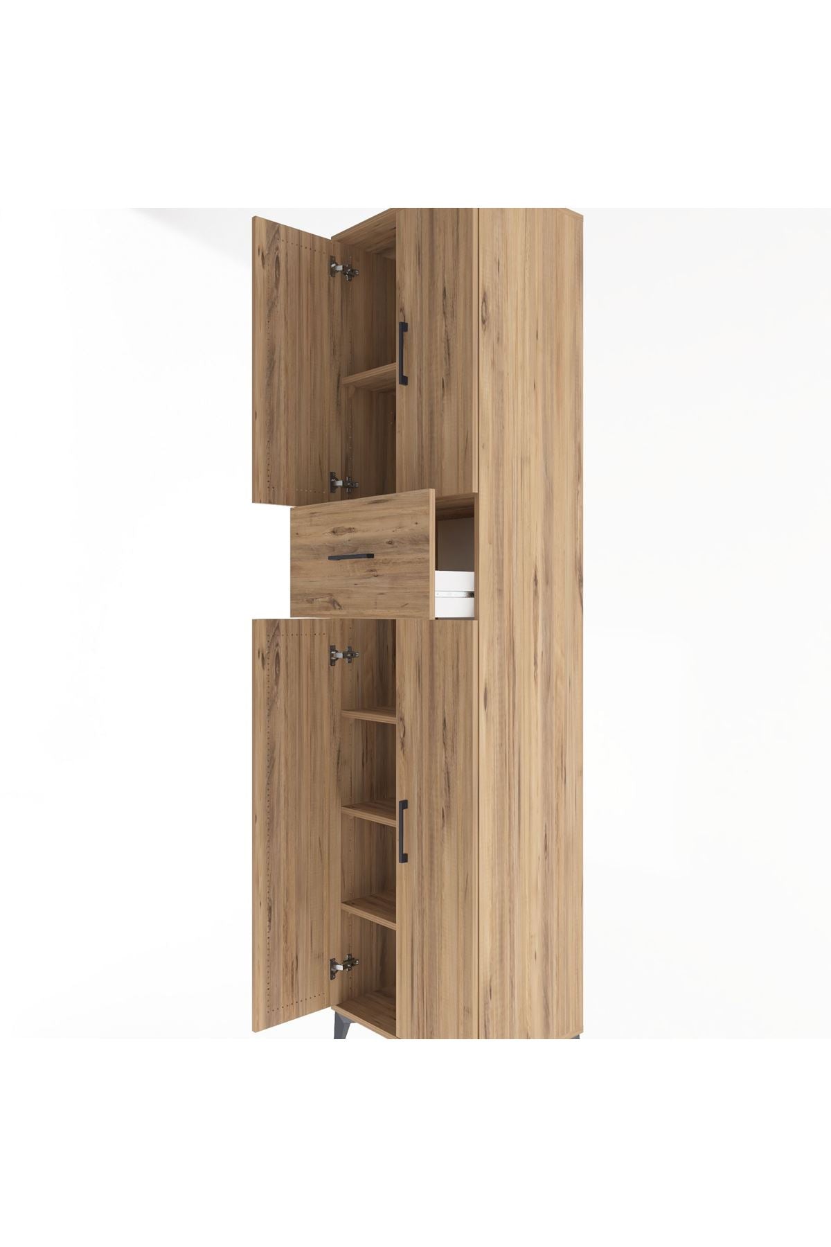 Hyperion Dolap 5 Raflı Tek Çekmeceli 4 Kapaklı 60x44x243 - S65M005V9B