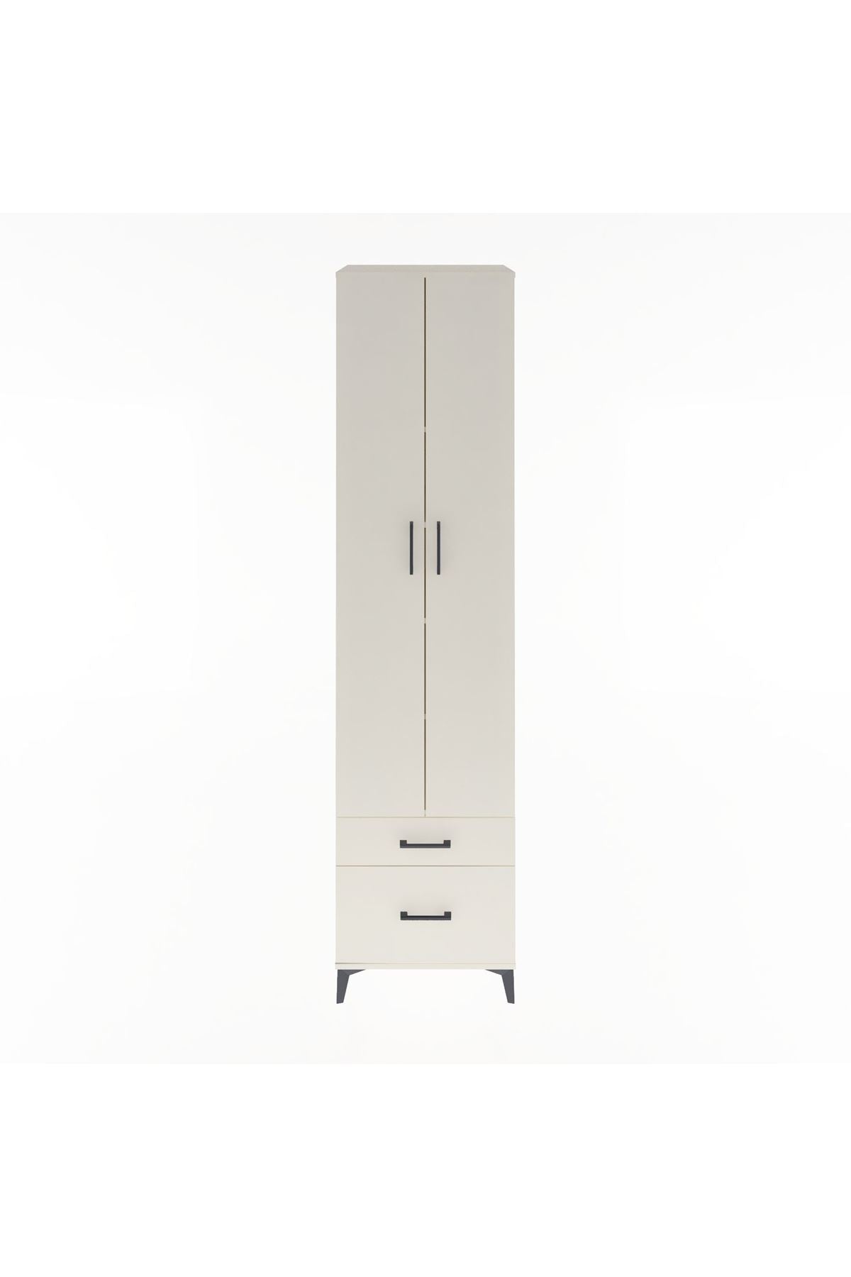 Hyperion Dolap 5 Raflı 2 Çekmeceli 2 Kapaklı 60x44x243 - S65M006V1B