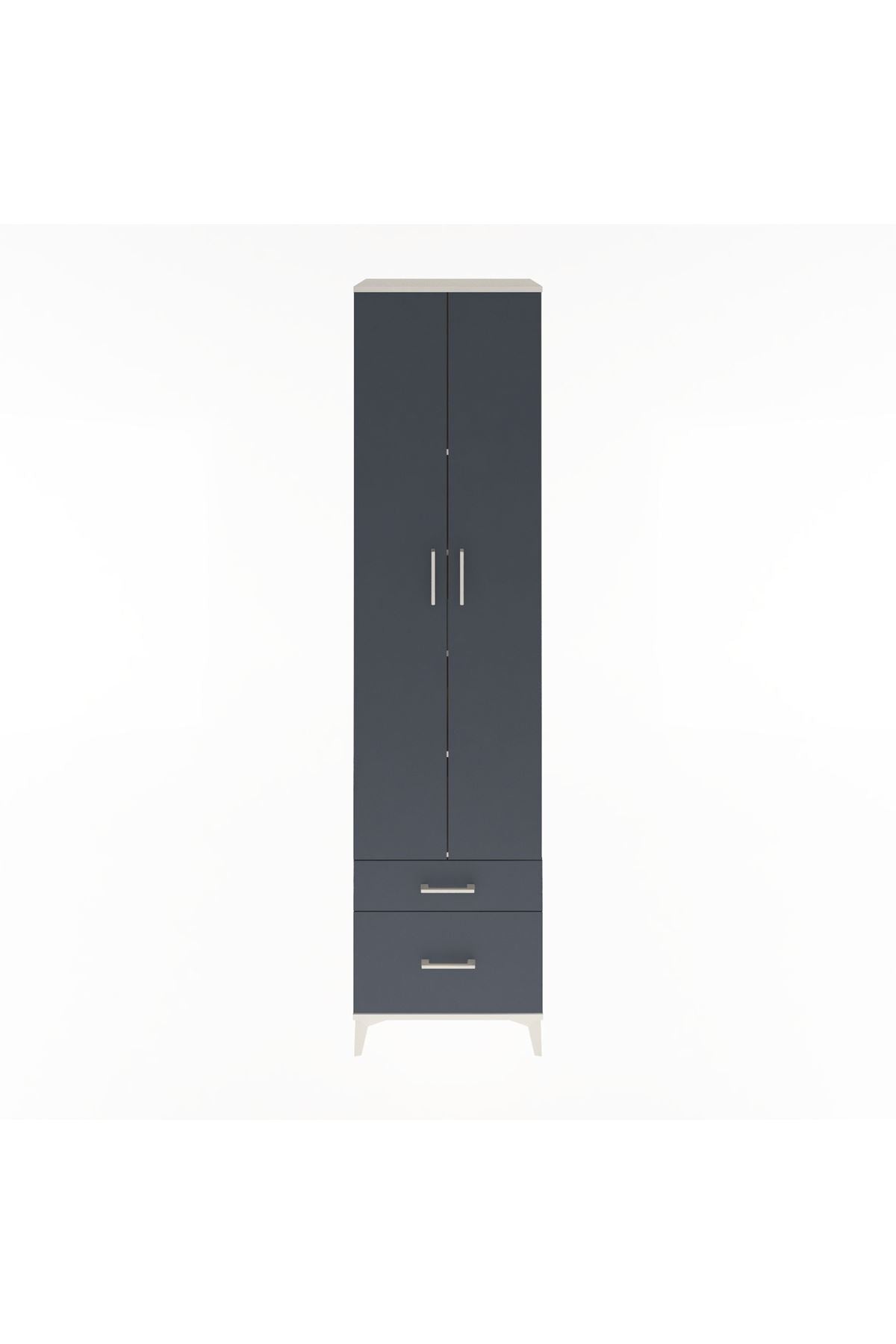 Hyperion Dolap 5 Raflı 2 Çekmeceli 2 Kapaklı 60x44x243 - S65M006V2B