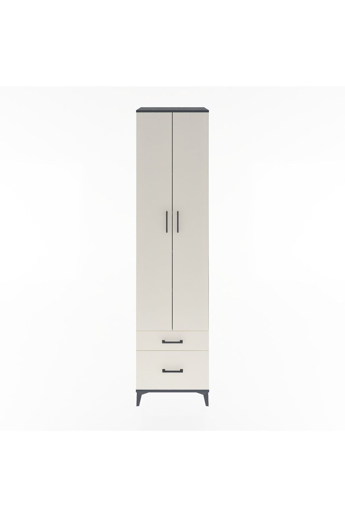 Hyperion Dolap 5 Raflı 2 Çekmeceli 2 Kapaklı 60x44x243 - S65M006V4B