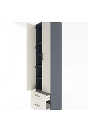 Hyperion Dolap 5 Raflı 2 Çekmeceli 2 Kapaklı 60x44x243 - S65M006V4B