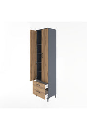 Hyperion Dolap 5 Raflı 2 Çekmeceli 2 Kapaklı 60x44x243 - S65M006V6B