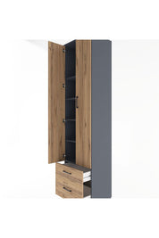 Hyperion Dolap 5 Raflı 2 Çekmeceli 2 Kapaklı 60x44x243 - S65M006V6B