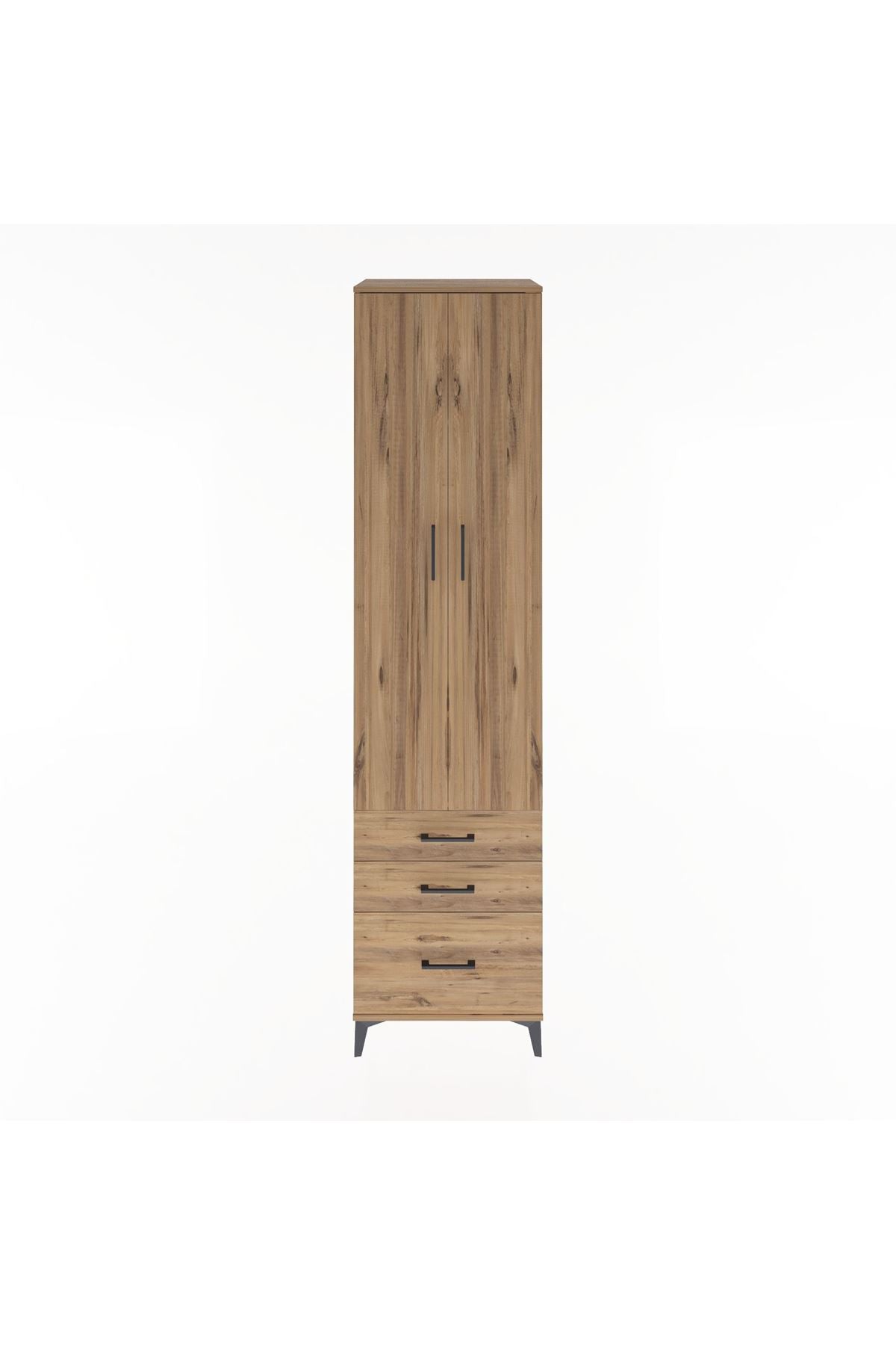 Hyperion Dolap 5 Raflı 3 Çekmeceli 2 Kapaklı 60x44x243 - S65M007V9B