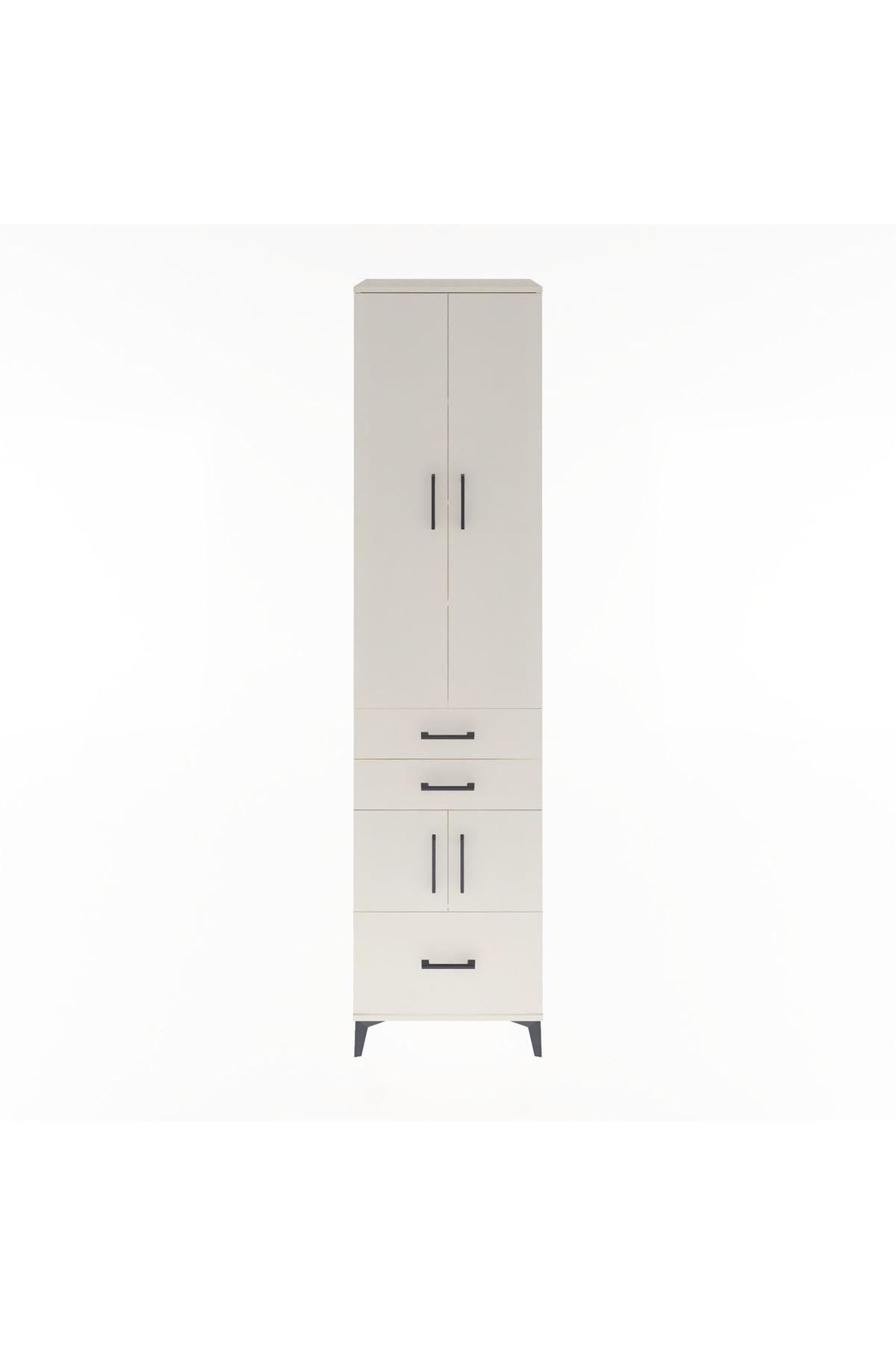 Hyperion Dolap 5 Raflı 3 Çekmeceli 4 Kapaklı 60x44x243 - S65M008V1B