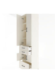 Hyperion Dolap 5 Raflı 3 Çekmeceli 4 Kapaklı 60x44x243 - S65M008V1B