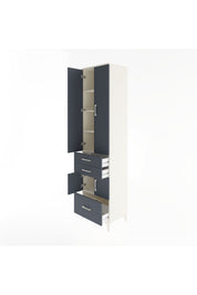 Hyperion Dolap 5 Raflı 3 Çekmeceli 4 Kapaklı 60x44x243 - S65M008V2B
