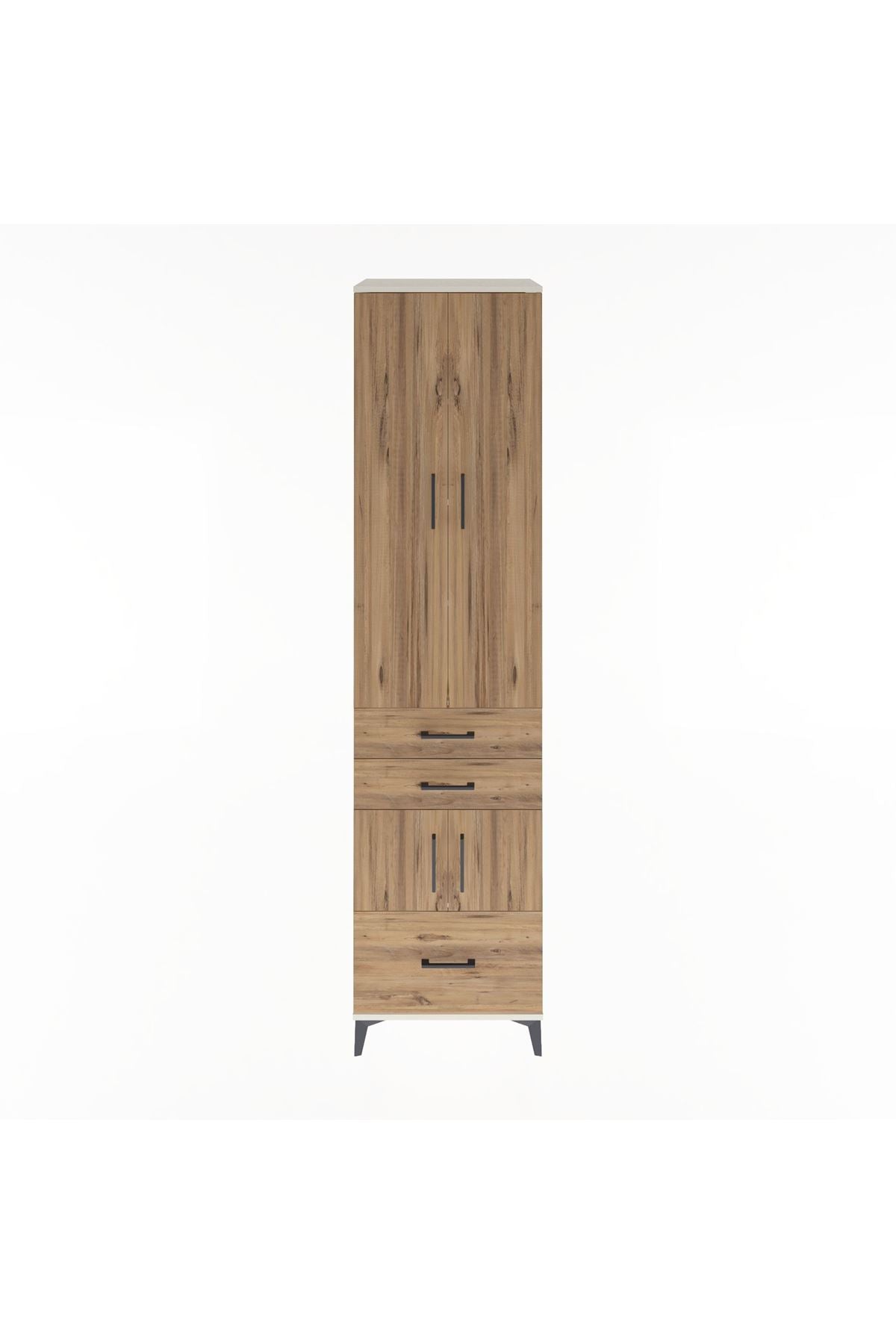 Hyperion Dolap 5 Raflı 3 Çekmeceli 4 Kapaklı 60x44x243 - S65M008V3B