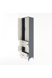 Hyperion Dolap 5 Raflı 3 Çekmeceli 4 Kapaklı 60x44x243 - S65M008V4B