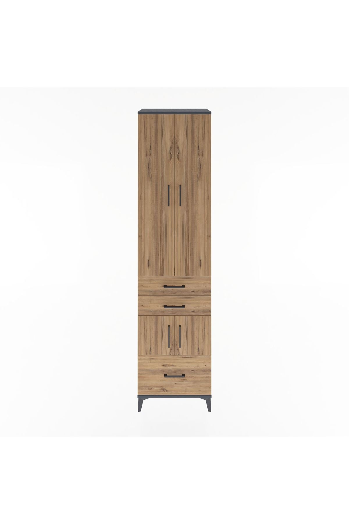 Hyperion Dolap 5 Raflı 3 Çekmeceli 4 Kapaklı 60x44x243 - S65M008V6B