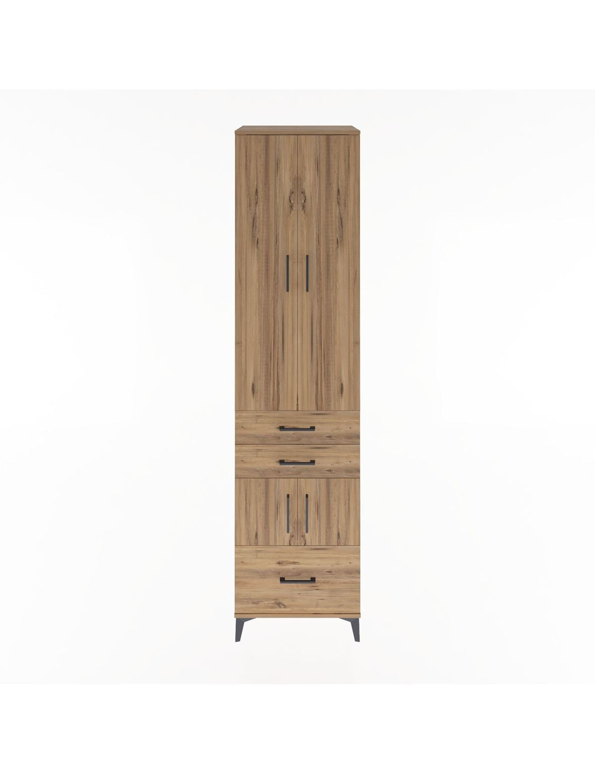 Hyperion Dolap 5 Raflı 3 Çekmeceli 4 Kapaklı 60x44x243 - S65M008V9B
