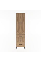 Hyperion Dolap 5 Raflı 3 Çekmeceli 4 Kapaklı 60x44x243