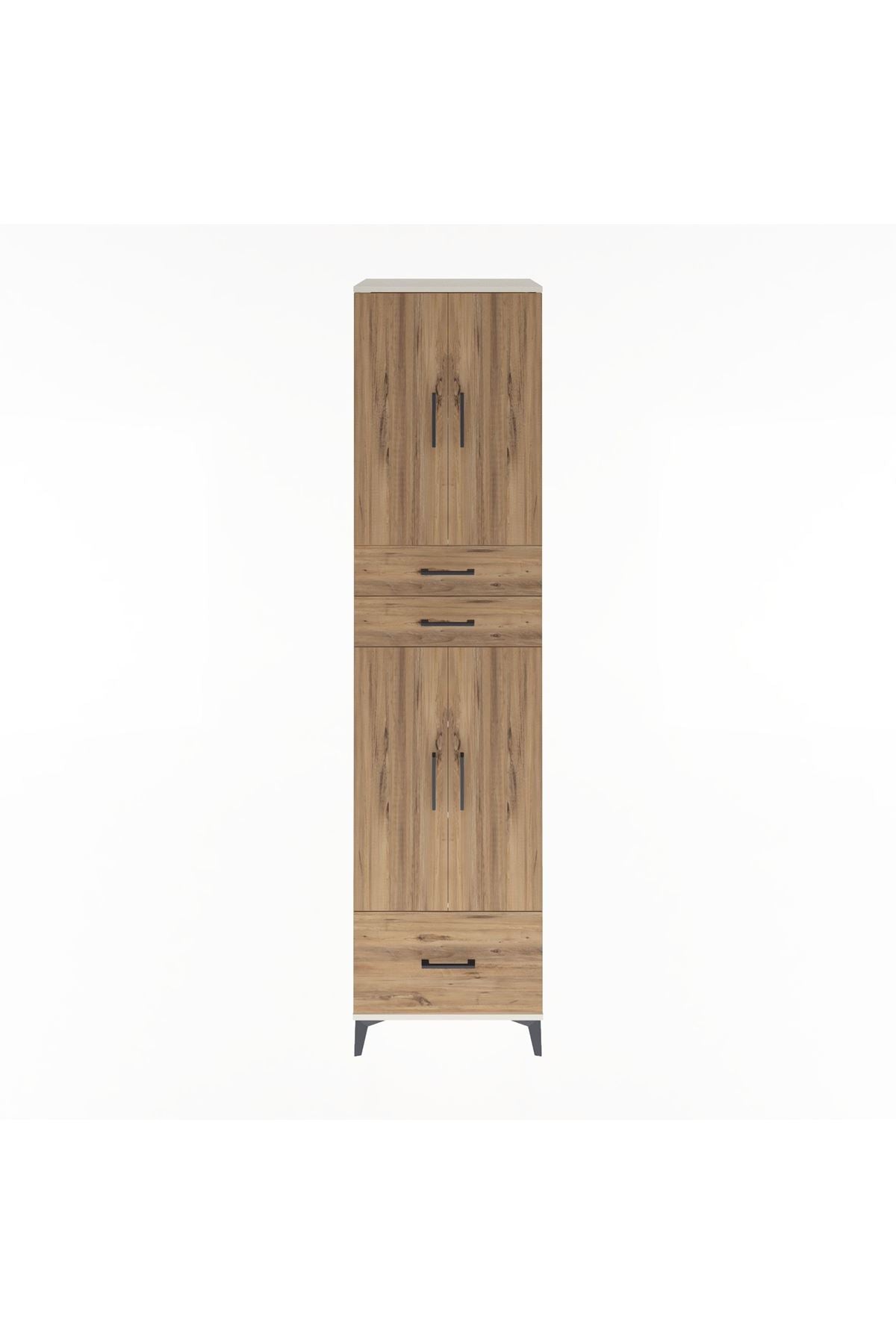 Hyperion Dolap 5 Raflı 3 Çekmeceli 4 Kapaklı 60x44x243 - S65M009V3B