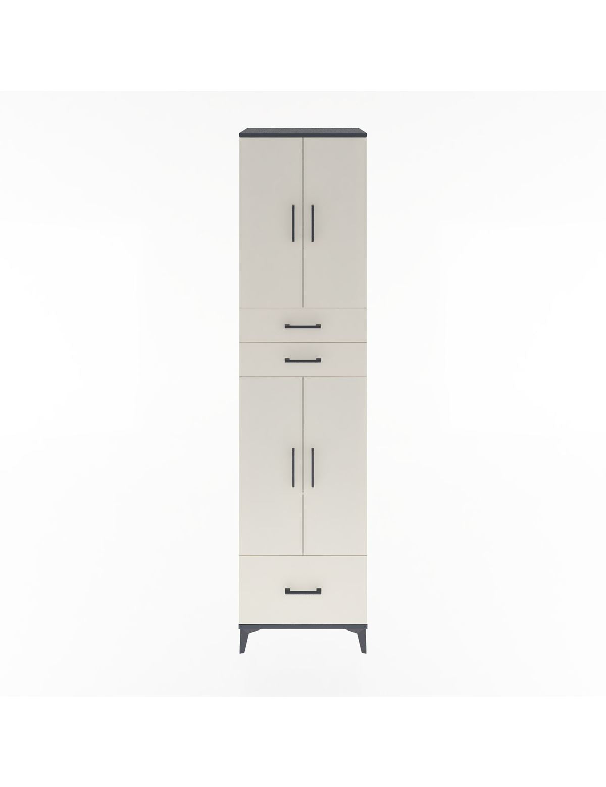 Hyperion Dolap 5 Raflı 3 Çekmeceli 4 Kapaklı 60x44x243 - S65M009V4B
