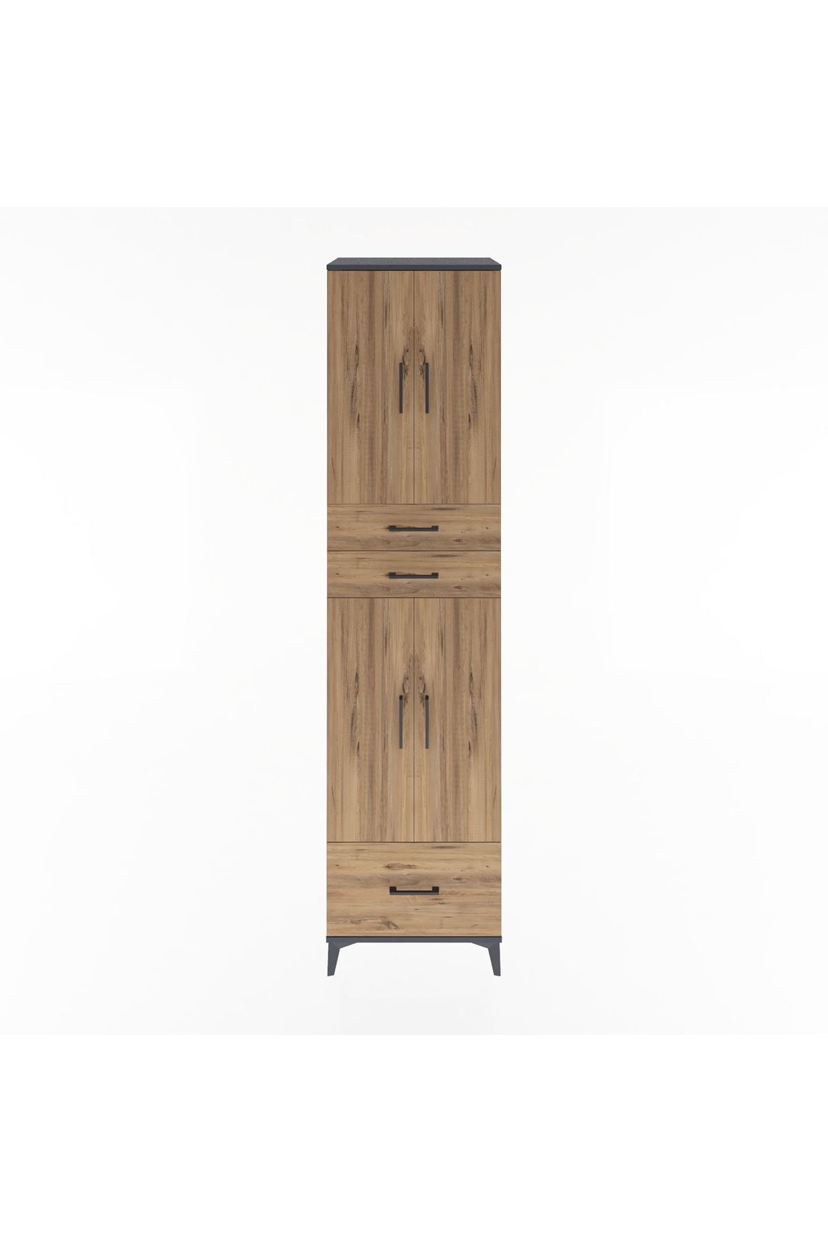Hyperion Dolap 5 Raflı 3 Çekmeceli 4 Kapaklı 60x44x243 - S65M009V6B
