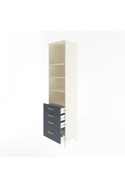 Hyperion Dolap 4 Raflı 4 Çekmeceli 60x44x243 - S65M010V2B