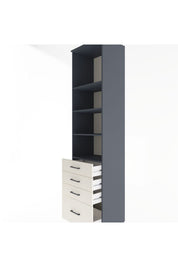 Hyperion Dolap 4 Raflı 4 Çekmeceli 60x44x243 - S65M010V4B