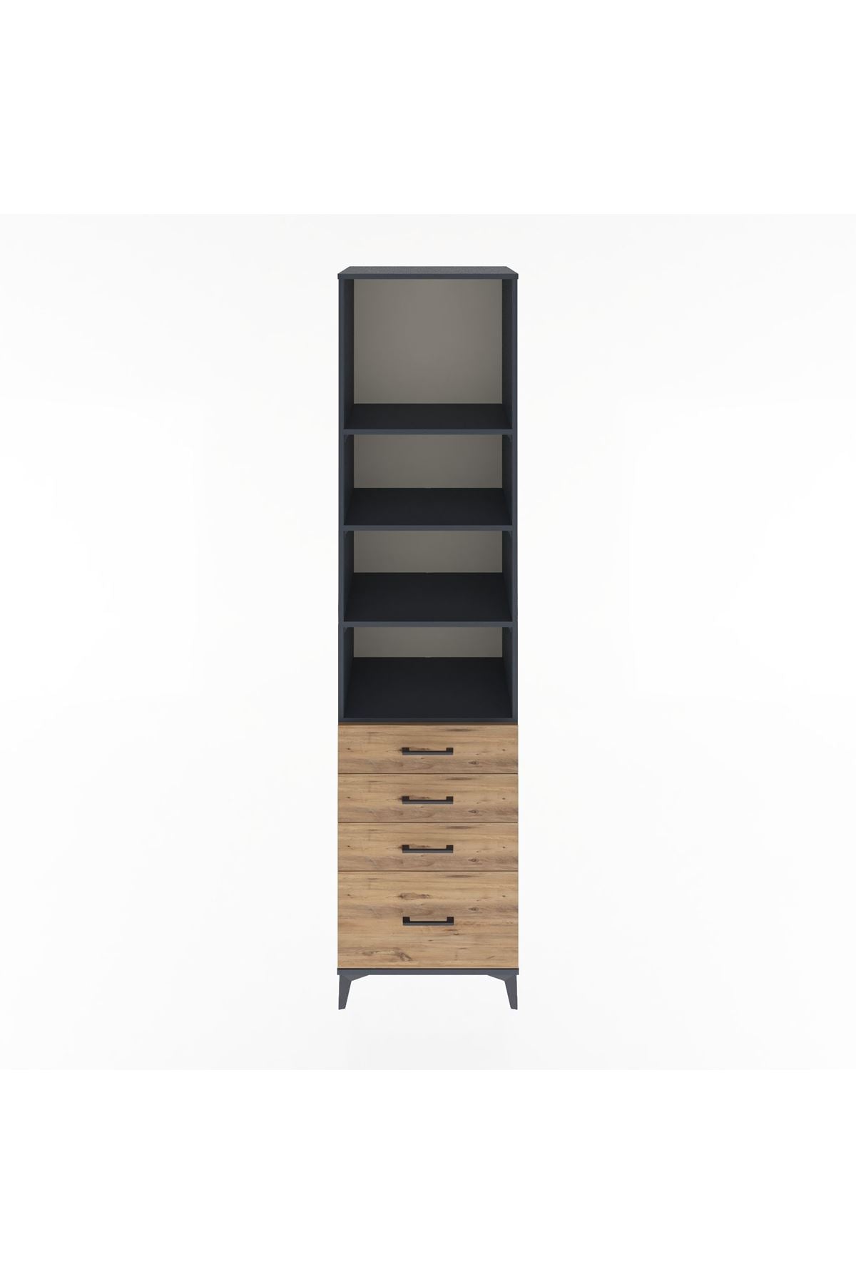 Hyperion Dolap 4 Raflı 4 Çekmeceli 60x44x243 - S65M010V6B