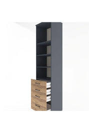 Hyperion Dolap 4 Raflı 4 Çekmeceli 60x44x243 - S65M010V6B