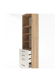 Hyperion Dolap 4 Raflı 4 Çekmeceli 60x44x243 - S65M010V7B