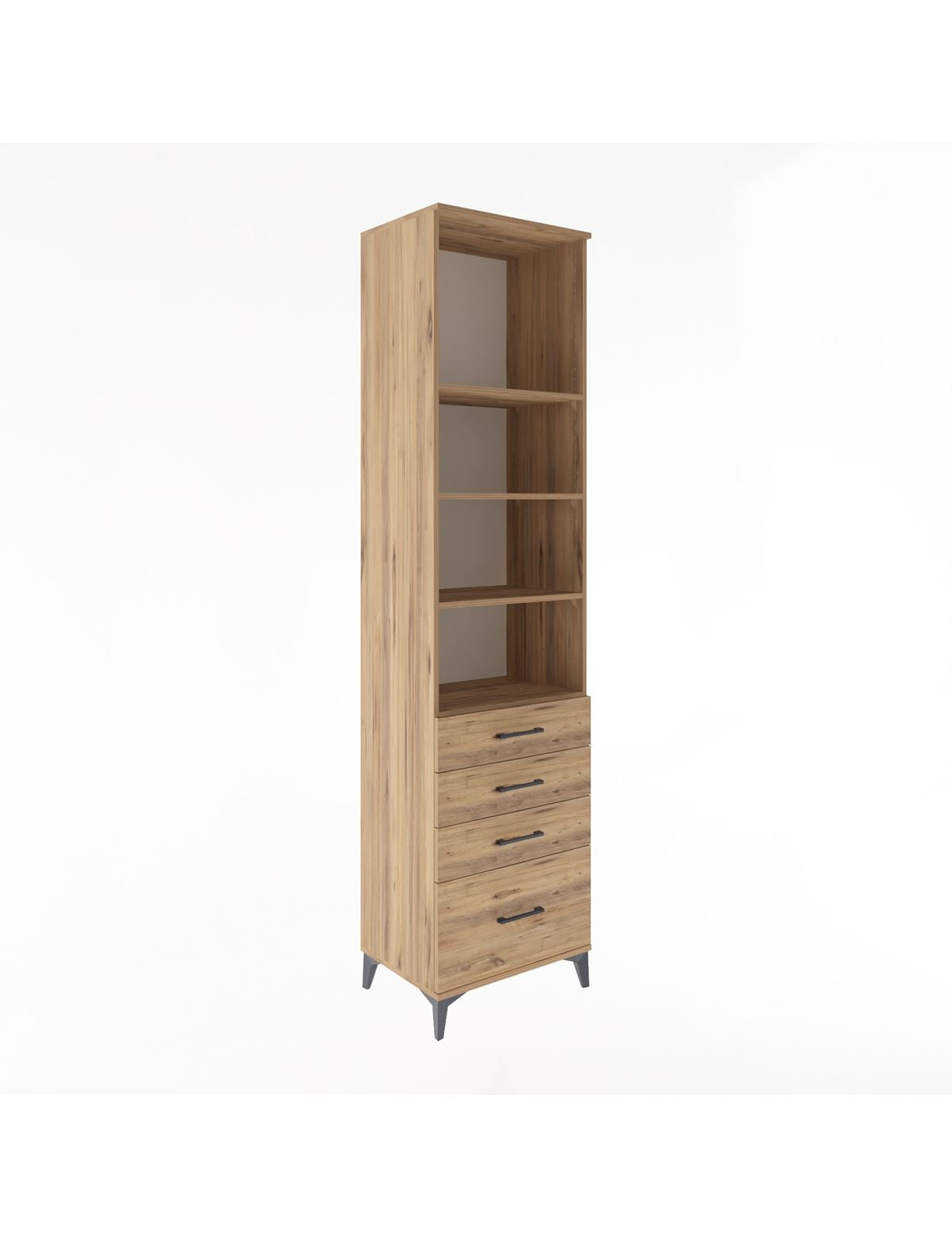 Hyperion Dolap 4 Raflı 4 Çekmeceli 60x44x243 - S65M010V9B