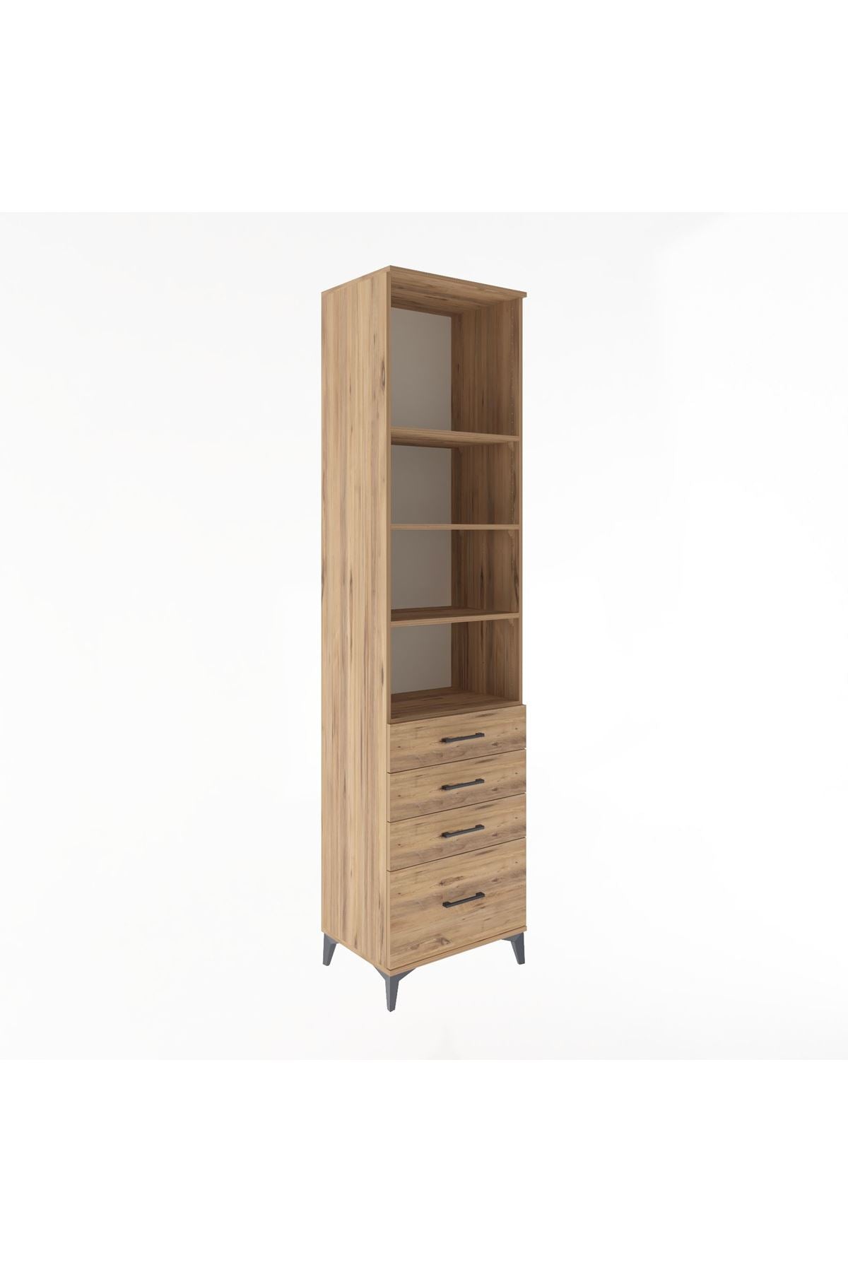 Hyperion Dolap 4 Raflı 4 Çekmeceli 60x44x243 - S65M010V9B