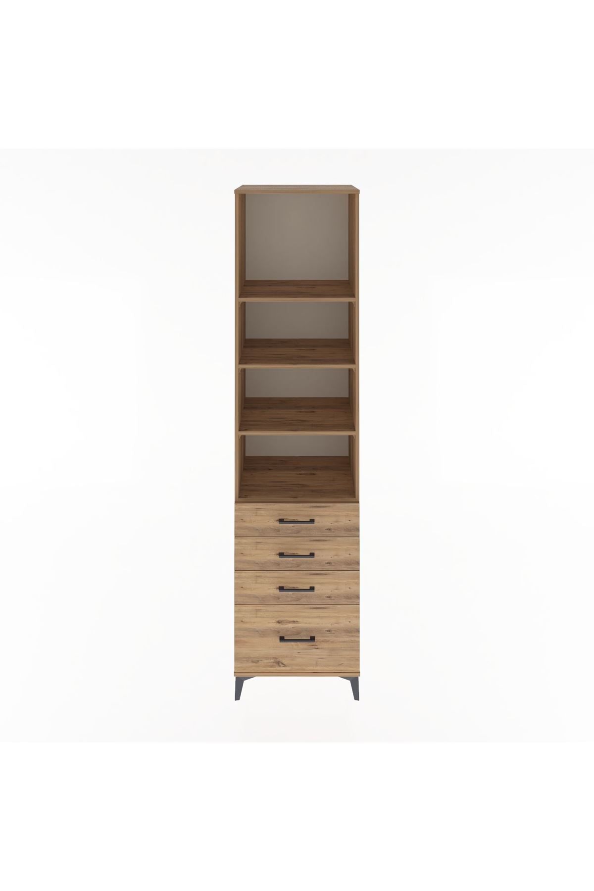 Hyperion Dolap 4 Raflı 4 Çekmeceli 60x44x243 - S65M010V9B