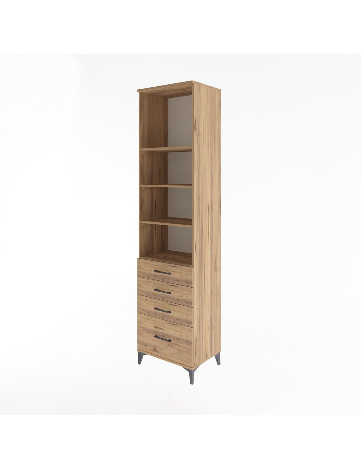 Hyperion Dolap 4 Raflı 4 Çekmeceli 60x44x243 - S65M010V9B
