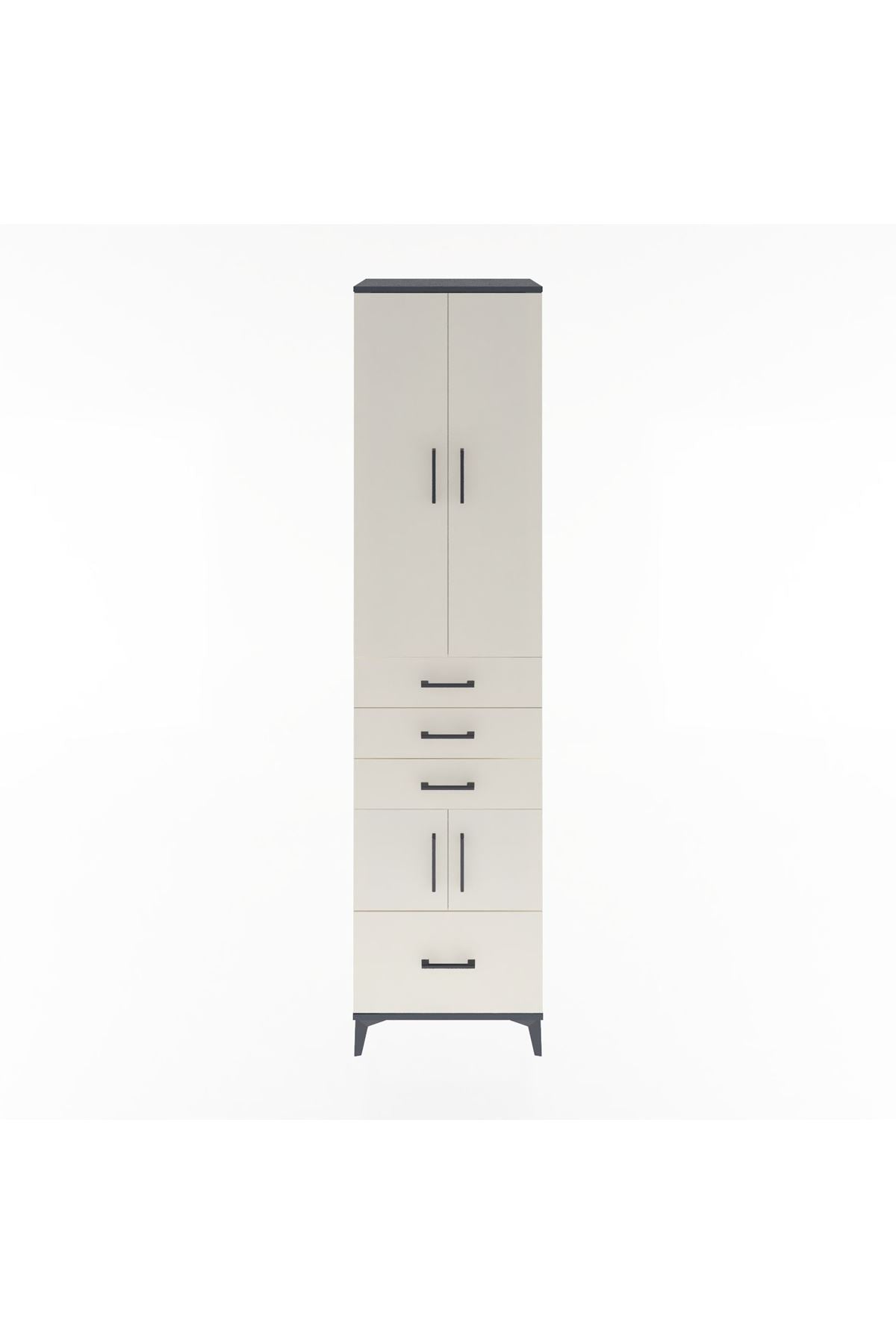 Hyperion Dolap 4 Raflı 4 Çekmeceli 4 Kapaklı 60x44x243 - S65M011V4B
