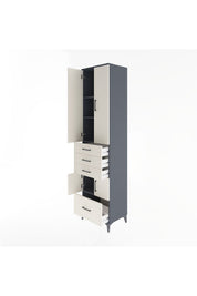 Hyperion Dolap 4 Raflı 4 Çekmeceli 4 Kapaklı 60x44x243 - S65M011V4B