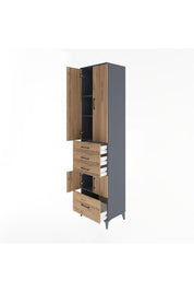 Hyperion Dolap 4 Raflı 4 Çekmeceli 4 Kapaklı 60x44x243 - S65M011V6B