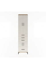 Hyperion Dolap 4 Raflı 4 Çekmeceli 4 Kapaklı 60x44x243