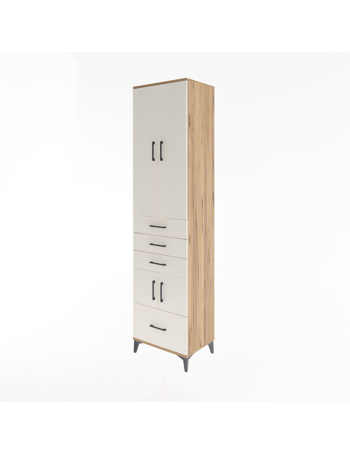 Hyperion Dolap 4 Raflı 4 Çekmeceli 4 Kapaklı 60x44x243 - S65M011V7B