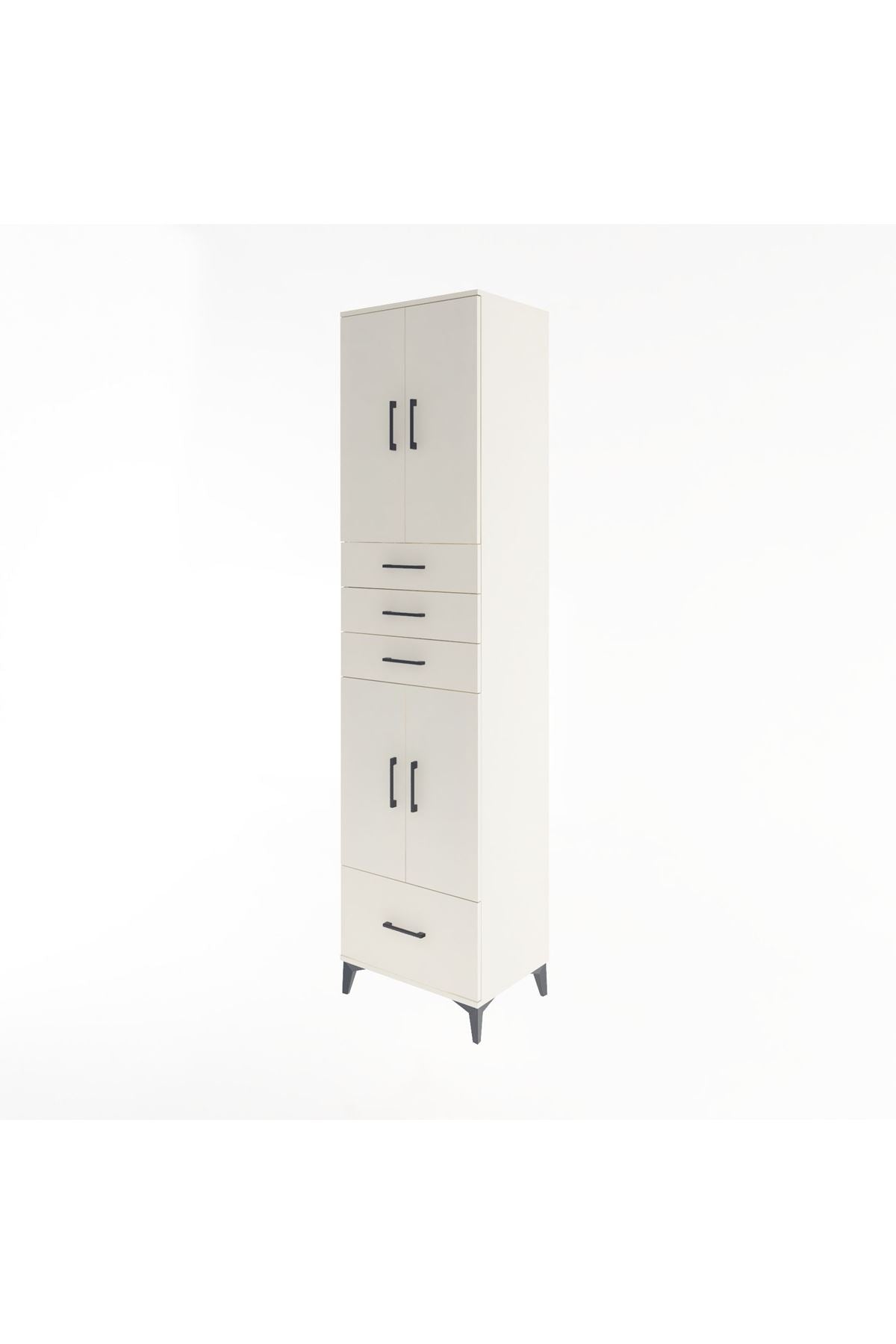 Hyperion Dolap 4 Raflı 4 Çekmeceli 4 Kapaklı 60x44x243 - S65M012V1B