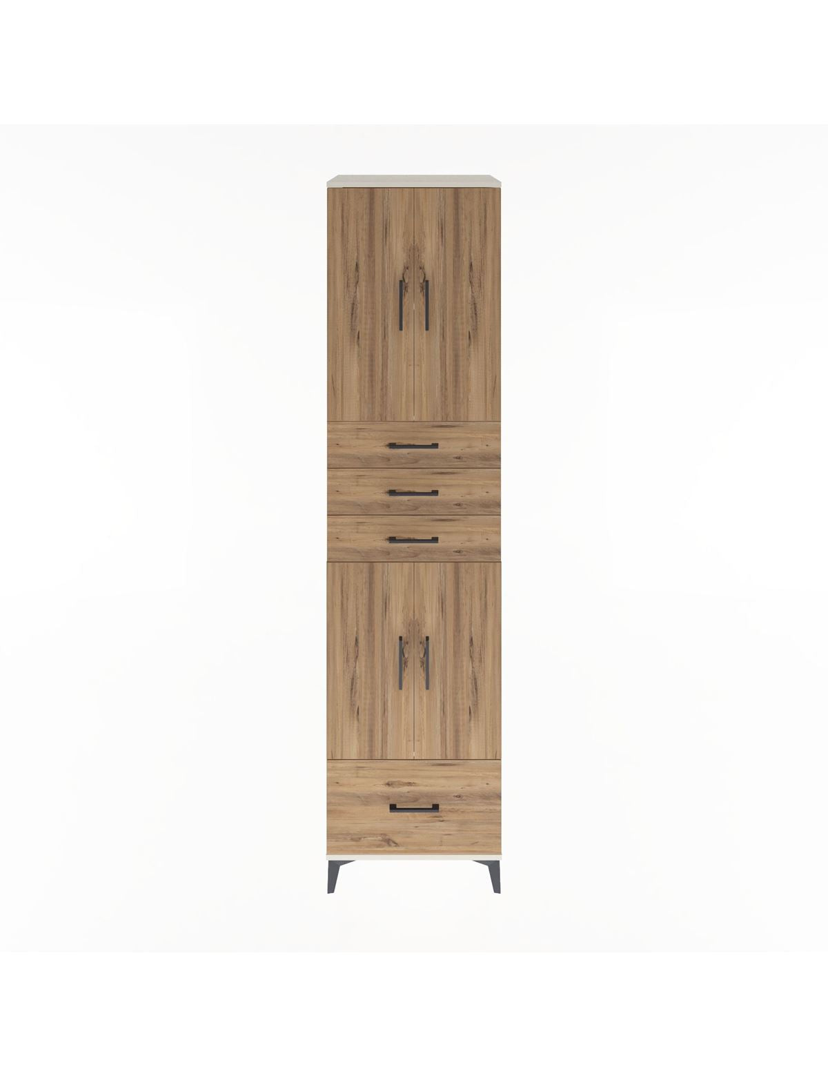 Hyperion Dolap 4 Raflı 4 Çekmeceli 4 Kapaklı 60x44x243 - S65M012V3B