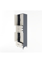 Hyperion Dolap 4 Raflı 4 Çekmeceli 4 Kapaklı 60x44x243 - S65M012V4B