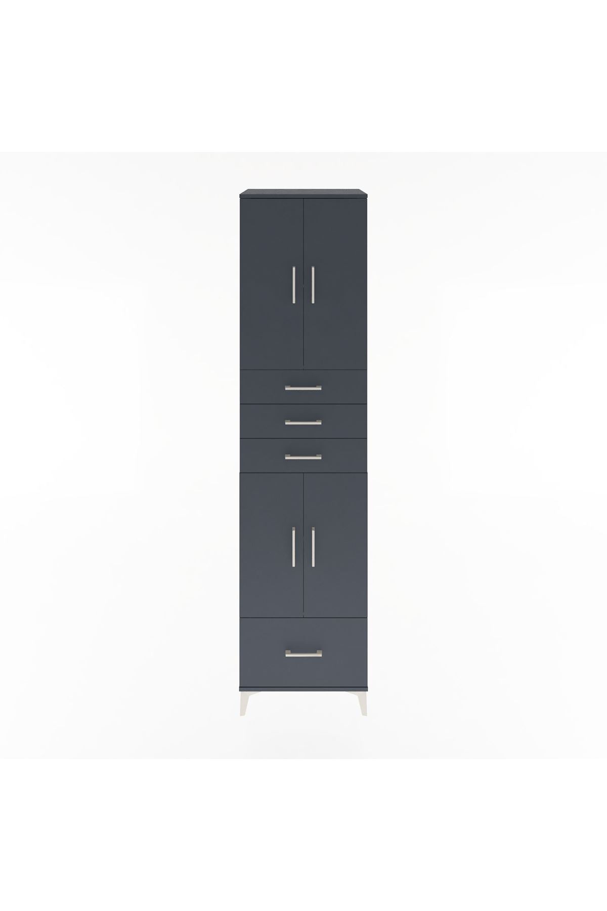 Hyperion Dolap 4 Raflı 4 Çekmeceli 4 Kapaklı 60x44x243 - S65M012V5B