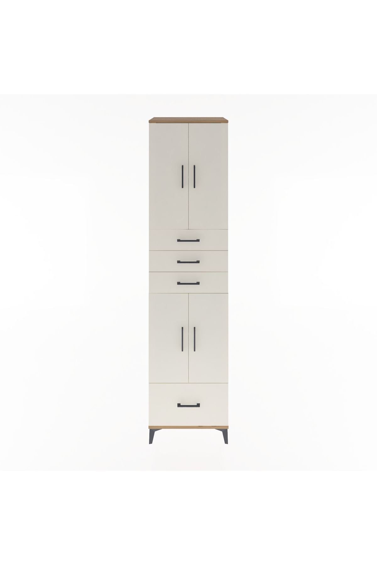 Hyperion Dolap 4 Raflı 4 Çekmeceli 4 Kapaklı 60x44x243 - S65M012V7B
