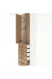 Hyperion Dolap 4 Raflı 5 Çekmeceli 2 Kapaklı 60x44x243 - S65M013V3B