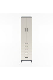 Hyperion Dolap 4 Raflı 5 Çekmeceli 2 Kapaklı 60x44x243 - S65M013V4B
