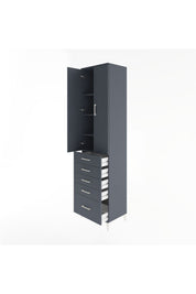 Hyperion Dolap 4 Raflı 5 Çekmeceli 2 Kapaklı 60x44x243 - S65M013V5B