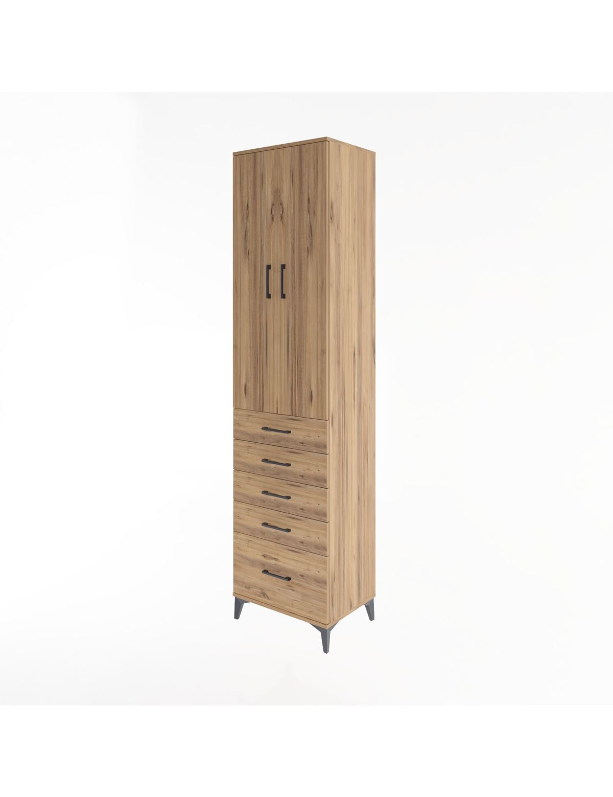 Hyperion Dolap 4 Raflı 5 Çekmeceli 2 Kapaklı 60x44x243 - S65M013V9B