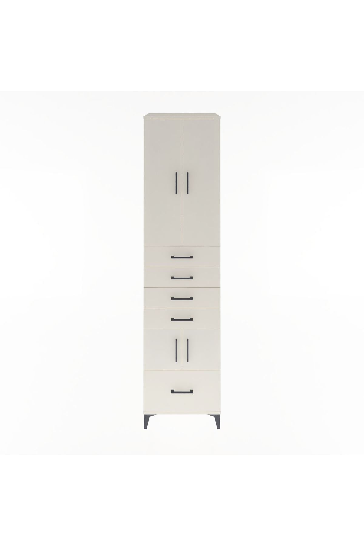 Hyperion Dolap 4 Raflı 5 Çekmeceli 4 Kapaklı 60x44x243 - S65M014V1B