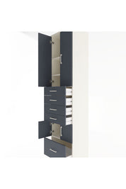Hyperion Dolap 4 Raflı 5 Çekmeceli 4 Kapaklı 60x44x243 - S65M014V2B