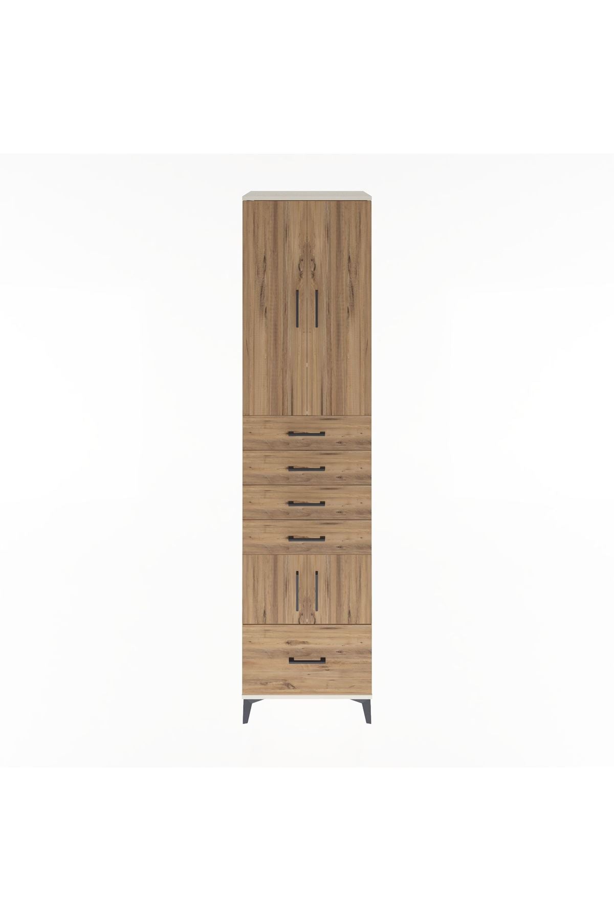 Hyperion Dolap 4 Raflı 5 Çekmeceli 4 Kapaklı 60x44x243 - S65M014V3B