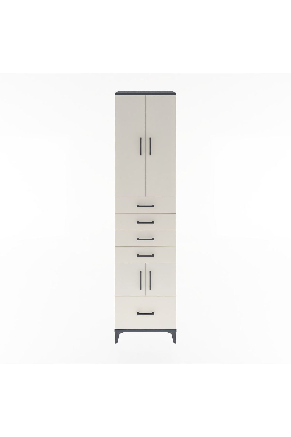 Hyperion Dolap 4 Raflı 5 Çekmeceli 4 Kapaklı 60x44x243 - S65M014V4B